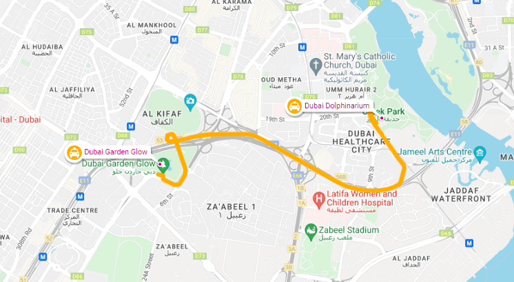 Directions To Garden Glow in Dubai 2023 Location, Map